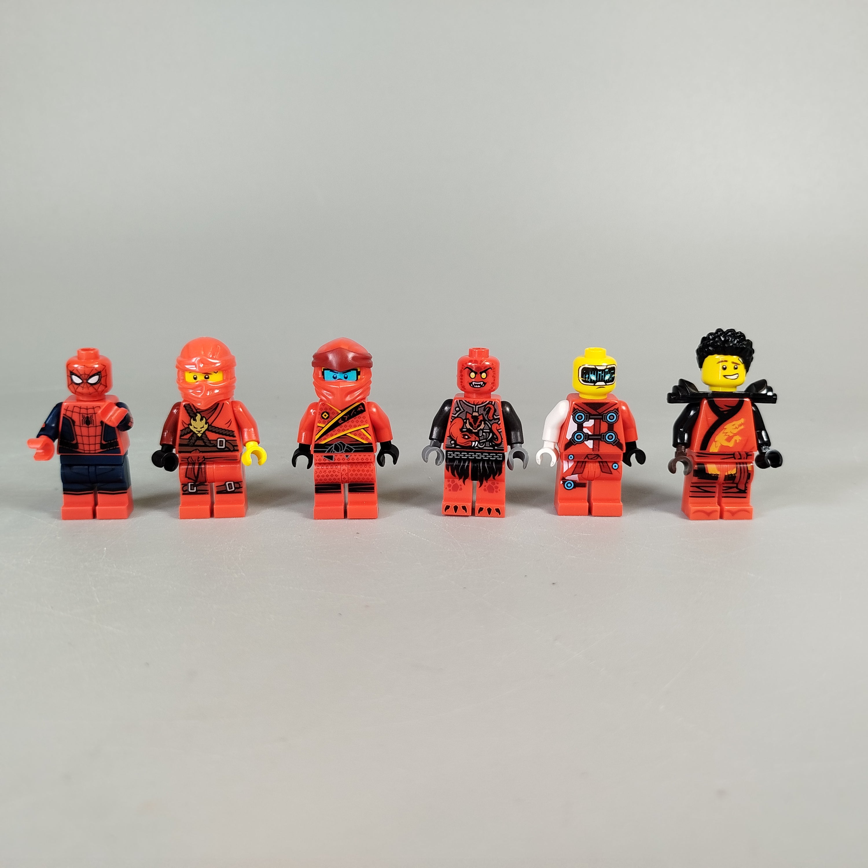 LEGO Minifiguren Set von 6 – Spider-Man & Ninjago Helden, wie neu
